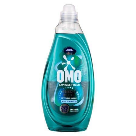 5 Adet Omo Express Fresh Kötü Koku Karşıtı Beyazlar ve Renkliler 37 Yıkama