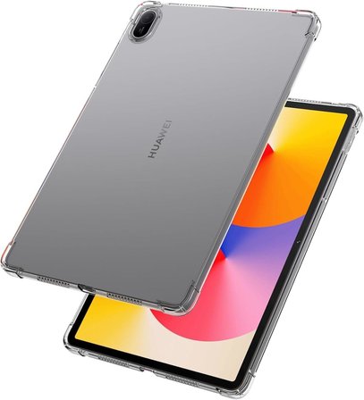 Huawei MatePad Se 11 inç ile Uyumlu Kılıf, Şeffaf, Köşe Korumalı, Crystal Clear Silikon Kapak, AGS6-W00 AGS6-W09
