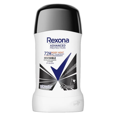 5 Adet Rexona Invisible Black & White Stick 50 Ml