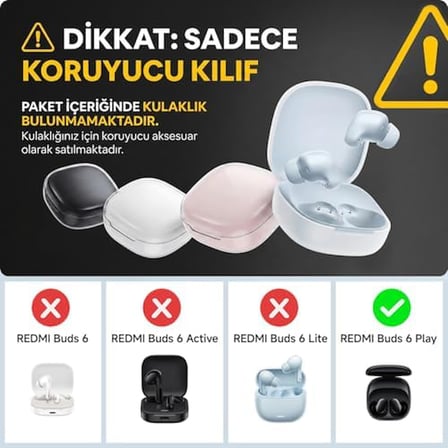 Xiaomi Redmi Buds 6 Play Kılıf Figürlü Zarif Fiyonk