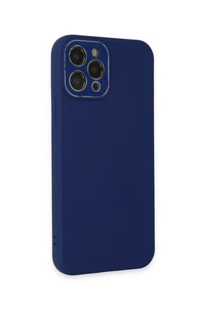 iPhone 12 Pro Kılıf Lansman Glass Kapak - Sky Blue