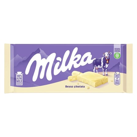 5 Adet Milka Beyaz Çikolata 80 G