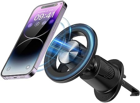 Otomobil Cep Telefonu Tutucu, Titreşim Önleyici Araç Tutucu, iPhone 14/13/12 Serisi ve Tüm Akıllı Telefonlar için, Araç Tutucu, 360° Dönebilir, Mıknatıslı Cep Telefonu Tutucu, Araç zhoppy