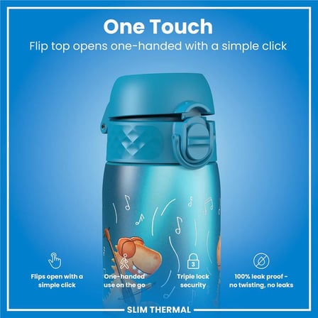 Ion8 - İnce Su Termosu - Dinozor Grubu - 500 ml - Sızdırmaz