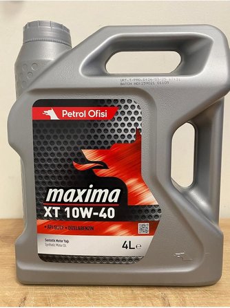 Maxima Xt 10w-40 4litre Sentetik Motor Yağı (03/2025 ÜRETİM)