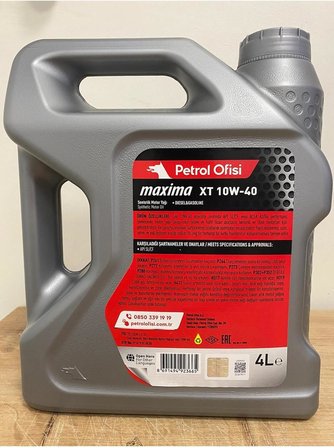 Maxima Xt 10w-40 4litre Sentetik Motor Yağı (03/2025 ÜRETİM)