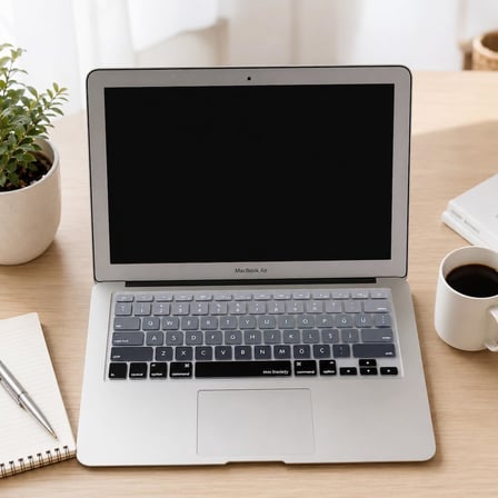 MacBook Klavye Koruyucu Silikon | US Klavyeyi Türkçe Q Baskıya Dönüştürür | MacBook Air 13 inç ve MacBook Pro 13–15 inç (A1369, A1466, A1278, A1425, A1502, A1286, A1398) Uyumlu Siyah Gri