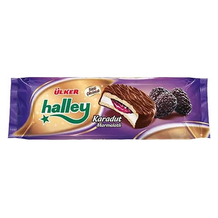 5 Adet Ülker Halley Karadut Dolgulu Bisküvi