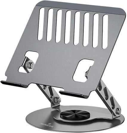 Macbook ve Laptop Standı 360 Derece Dönebilen Boyutu Ayarlanabilir Alüminyum Alaşım Ergonomik Tasarım Bilgisayar Tutucu (Bilgisayar Standı)