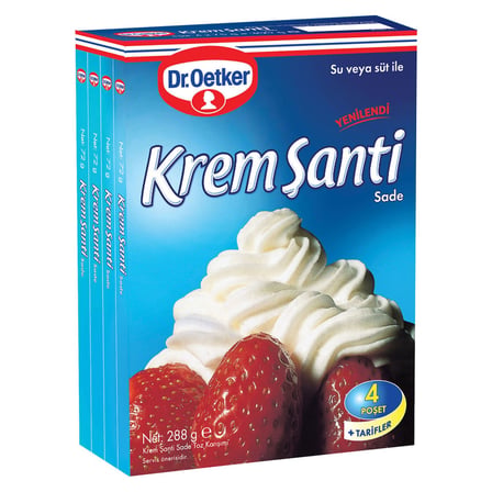 5 Adet Dr.Oetker Krem Şanti Ekonomik 4 x 72 G