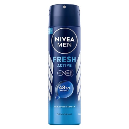 4 Adet Nivea Fresh Active Erkek Deodorant 150 ml