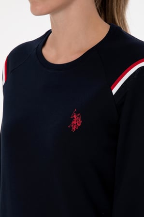 U.S. Polo Assn. Kadın Uzun Kollu Yuvarlak Yaka Dar Paça Pamuklu Kışlık Pijama Takımı S26118