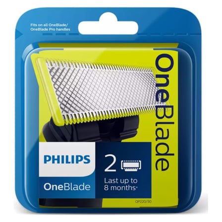 3 Adet Philips OneBlade 2'li Tıraş Başlığı QP220/50