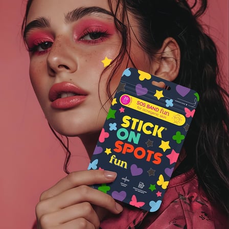 SOS Band Fun Pimple Patch Hidrokolloid Sivilce ve Akne Bandı 20 Adet