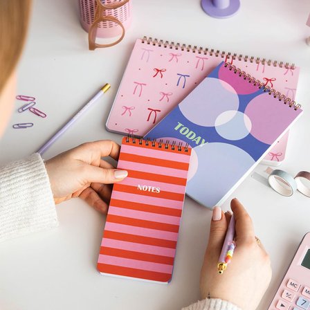 Haftalık ve Günlük 3’lü Masaüstü Süresiz Planlayıcı Set - Kurdele