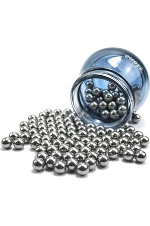 Dünya Magnet 100 Adet - Çelik Bilya, 9 Mm, Çok Amaçlı Tane Demir Misket Rulman Bilye
