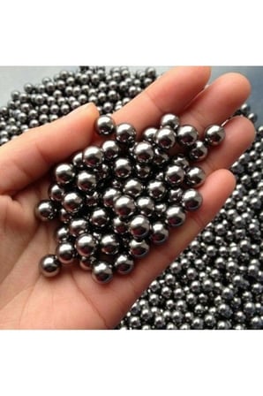 Dünya Magnet 100 Adet - Çelik Bilya, 9 Mm, Çok Amaçlı Tane Demir Misket Rulman Bilye