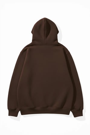 Unisex Yumuşak Dokulu Temas Baskılı Tasarım Oversize 3 İplik Hoodie Sweatshirt