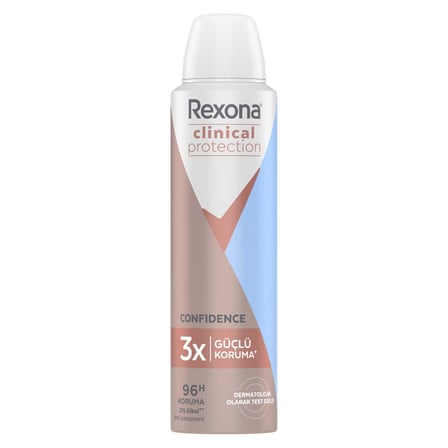 5 Adet Rexona Clinical Protection Kadın Sprey Deodorant Confidence 96 Saat Koruma 150 ml