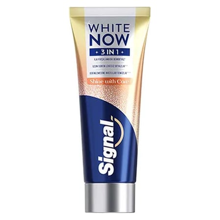 4 Adet Signal White Now Diş Macunu 3 in 1 Shine With Care