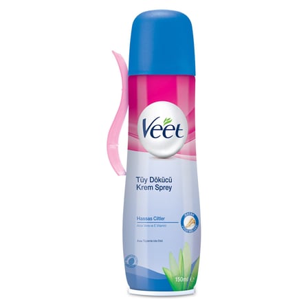 Veet Hassas Ciltler İçin Tüy Dökücü Krem Sprey 150 Ml