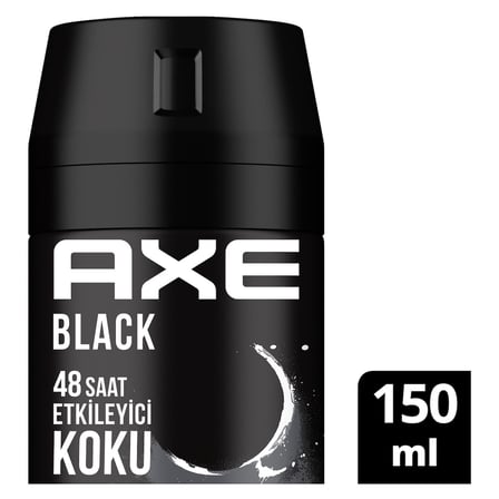 5 Adet Axe Erkek Deodorant & Bodyspray Black 48 Saat Etkileyici Koku 150 ml
