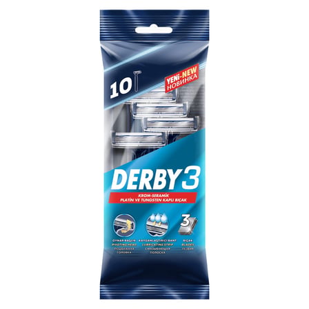 5 Adet Derby Tıraş Bıçağı 3 10'lu