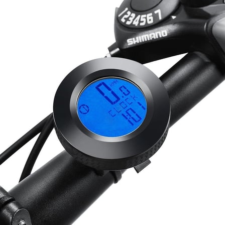 Schulzz Kablosuz Bisiklet Km Hız Göstergesi Sayacı Su Geçirmez LCD 4 Renk Yuvarlak Ekranlı Led Kilometre Saati