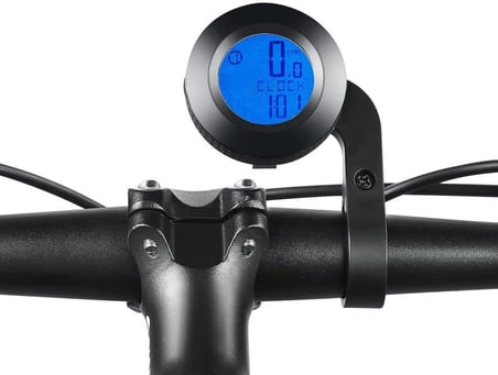 Schulzz Kablosuz Bisiklet Km Hız Göstergesi Sayacı Su Geçirmez LCD 4 Renk Yuvarlak Ekranlı Led Kilometre Saati