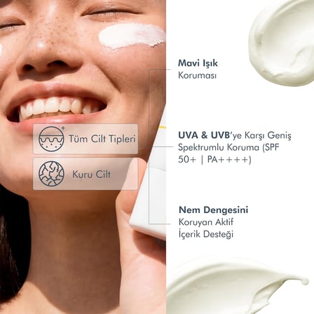The Purest Solutions, Yüksek Koruma Ve Nemlendirici Etkili Güneş Koruyucu Krem Spf 50, 50 Ml