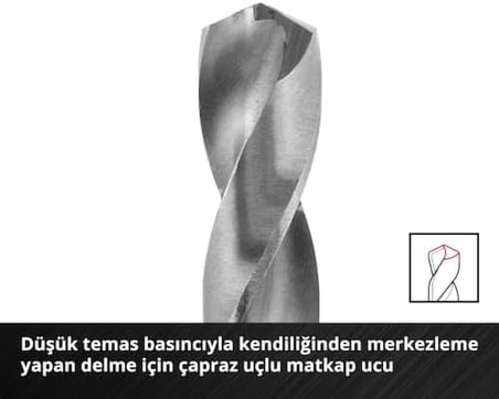 Orijinal S-CASE 18 parça darbeye dayanıklı aksesuar seti (25 mm bitler, 50 mm bitler, 60 mm bit tutucu, lokma adaptörü, metal delme ucu ve saklama kutusu dahil) - 49108709