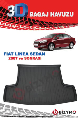 Fiat Linea Sedan 2007 Ve Sonrası 3D Bagaj Havuzu