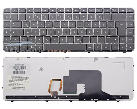 Hp 597630-001 597630-141 Klavye Siyah Türkçe Işıklı