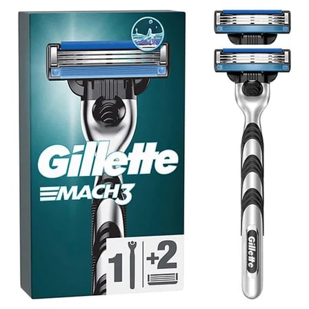 2 Adet Gillette Mach3 Tıraş Makinesi + 2 Yedek Tıraş Bıçağı