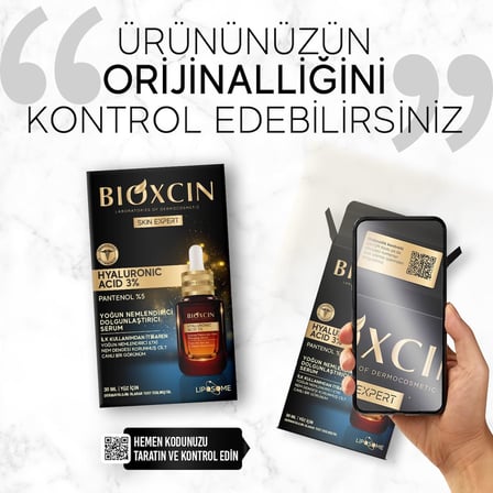 Hyaluronic Acid Serum 3% – Yoğun Nemlendirici ve Dolgunlaştırıcı Yüz Serumu – Pantenol (B5), Lipozom Teknolojili – 30 ml