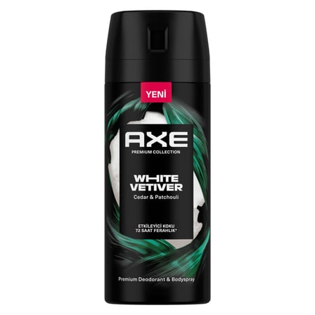 2 Adet Axe Premium Collection White Vetiver Deodorant 150 Ml