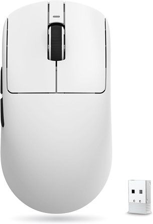 VXE Dragonfly R1 Serisi Kablosuz Oyun Faresi – Ultra Hafif (48-55 g), PixArt PAW3395/3395 SE Sensörü, 26.000'e kadar ayarlanabilir DPI (R1 SE+, Beyaz)