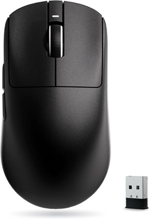 VXE Dragonfly R1 Serisi Kablosuz Oyun Faresi – Ultra Hafif (48-55 g), PixArt PAW3395/3395 SE Sensörü, 26.000'e kadar ayarlanabilir DPI (R1 SE+, Beyaz)