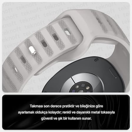 Galaxy Watch 8 (40mm/44mm) ve Watch 8 Classic (46mm) ile Uyumlu Konforlu ve Yumuşak Rugged Silikon Kordon