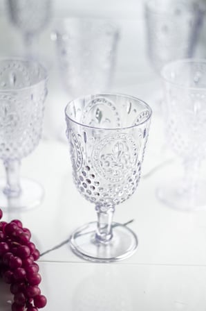 Akrilik Şeffaf Tekli Kadeh & Su Meşrubat Kahve Yanı Bardağı 450 ml (Cam Değildir)