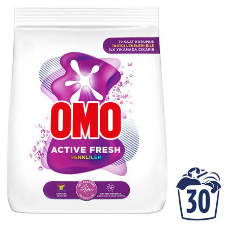 3 Adet Omo Active Fresh Renkliler Toz Deterjan 4.5 Kg