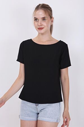 Kısa Kollu Crop Bluz