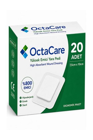 Octacare Steril Yüksek Emici Yara Pedi 7,5cm×10cm (20 Adet)