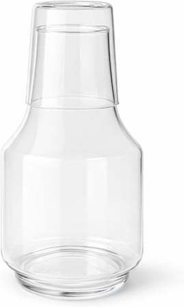 Bardaklı Borosilikat Cam Sürahi 1.75 Litre | Isıya Dayanıklı Şeffaf Su ve Soğuk İçecek Sürahisi Şeffaf