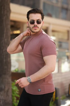 Modi Green Erkek Yarım Balıkçı Yaka Kısa Kollu T-shirt