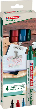 kalıcı marker 25 EcoLine, doldurulabilir, 1 mm, çeşitli