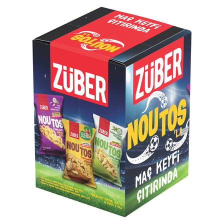 4 Adet Züber Noutos Maç Keyfi Kutusu 3 x 55 G
