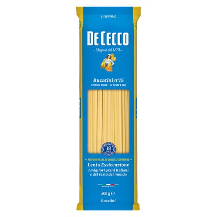 4 Adet De Cecco Bucatini İnce Boru Uzun Makarna 500 G