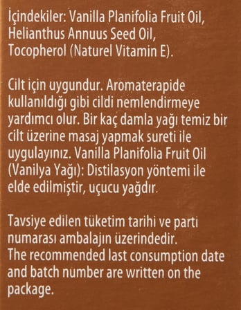 Vanilya Yağı 20 ml