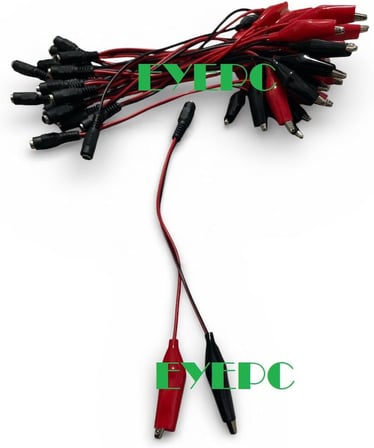 5 adet Akü Bağlantı Kablosu Maşalı Kablo 12 Volt-6 Volt Akü Şarj Kablosu Akü Şarj Etmek için